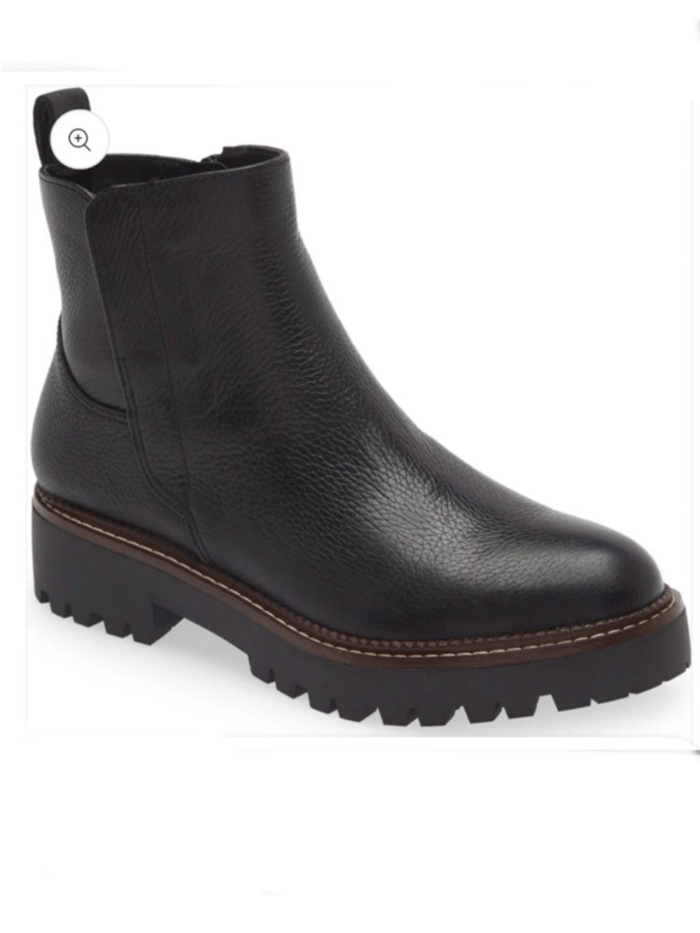 NORDSTROM Miller 2 Water Resistant Boot Black Leather Chelsea Boot Size 11 NEW